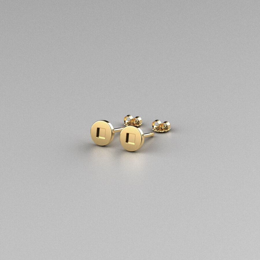 Roberston/Square stud earrings